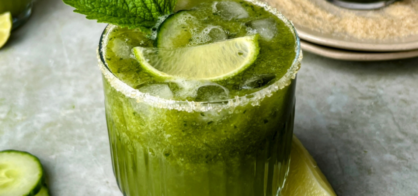 Tonic rafraîchissant au concombre et matcha